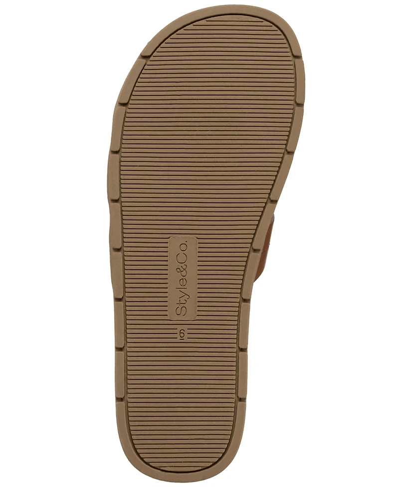 Style & Co Women's Maggiee Twist Strap Flat Sandals, Macy's Exclusive