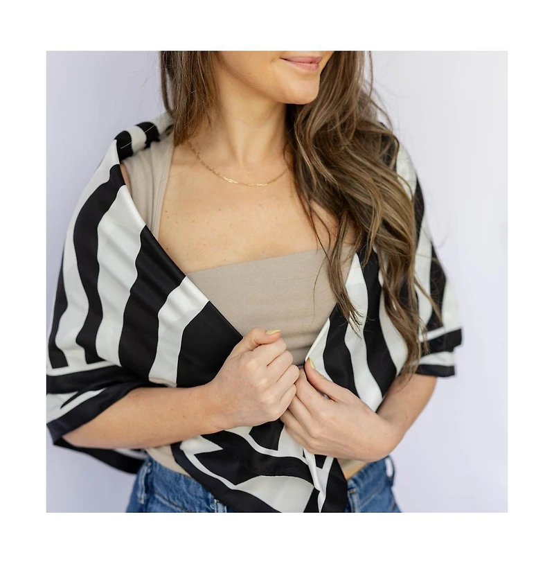 Headbands of Hope Women's Satin Striped Headscarf