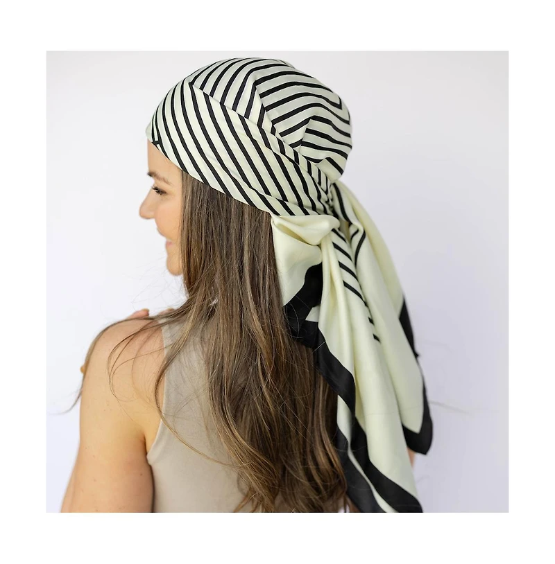 Headbands of Hope Women's Satin Abstract Line Headscarf