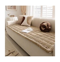 FunnyFuzzy Soft Flannel Breathable Sofa Seat Pad