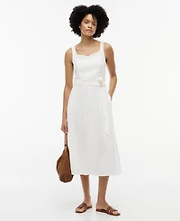 Tommy Hilfiger Women's Belted Sleeveless Midi Dress