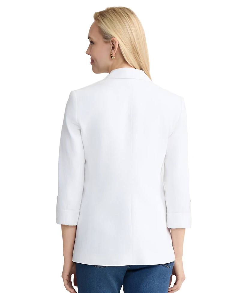 Jones New York Women's Notch Collar Patch Pocket Jacket