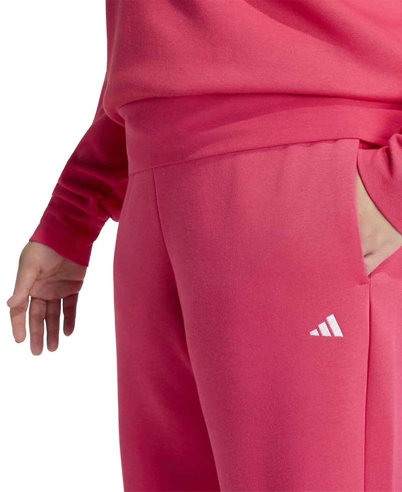 adidas Women's Essentials Small Logo Feel Cozy Open Hem Pants