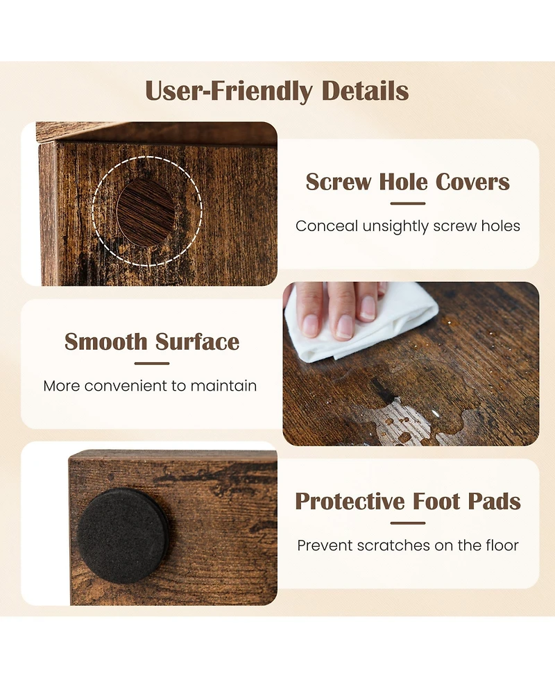 Gouun 7-Tier Open Display Bookshelf Rack for Home Office, 49.5 x 8.5 x 59