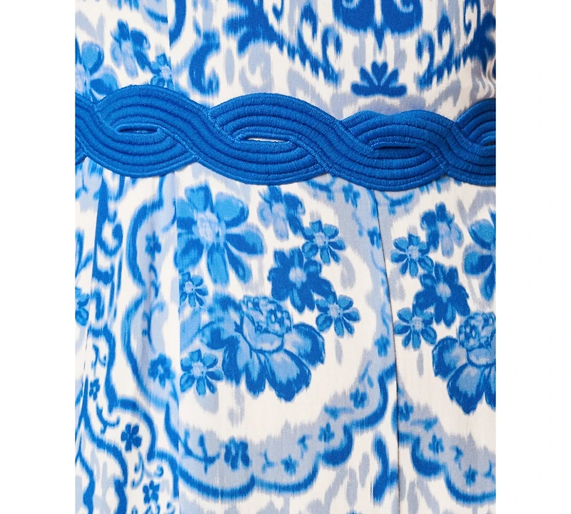 Adrianna Women's Printed Square Neck Jumpsuit