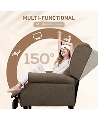 Homcom Massage Recliner Sofa with Heat Function, Remote Control,