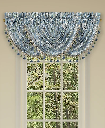 Five Queens Court Michaela Window Waterfall Valance, 33" x 43"