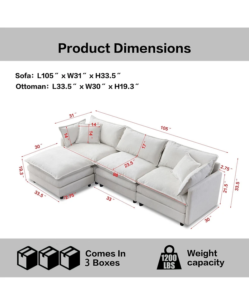 Rainsken Modular Sectional Sofa