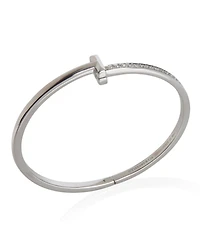 Pre-Owned Tiffany & Co White Gold Diamond Tiffany T T1 Narrow Hinged Bracelet