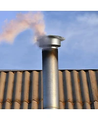 Sugift Chimney Cap, 6 Inch, 304 Stainless Steel Round Roof Rain Cap for Insulation