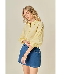 English Factory Women's Balloon Sleeve Shirt