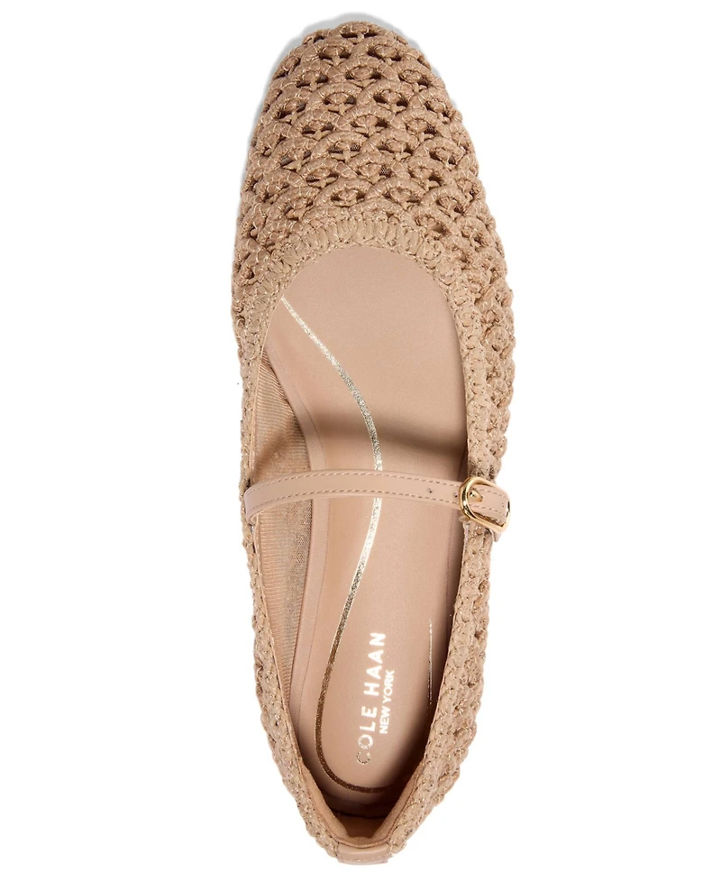 Cole Haan Women's Harlan Woven Mary Jane Ballet Flats