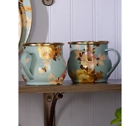 MacKenzie-Childs Wild Rose Slate 16 oz. Mug