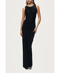 Nocturne Women's Draped Sleeveless Maxi Dress