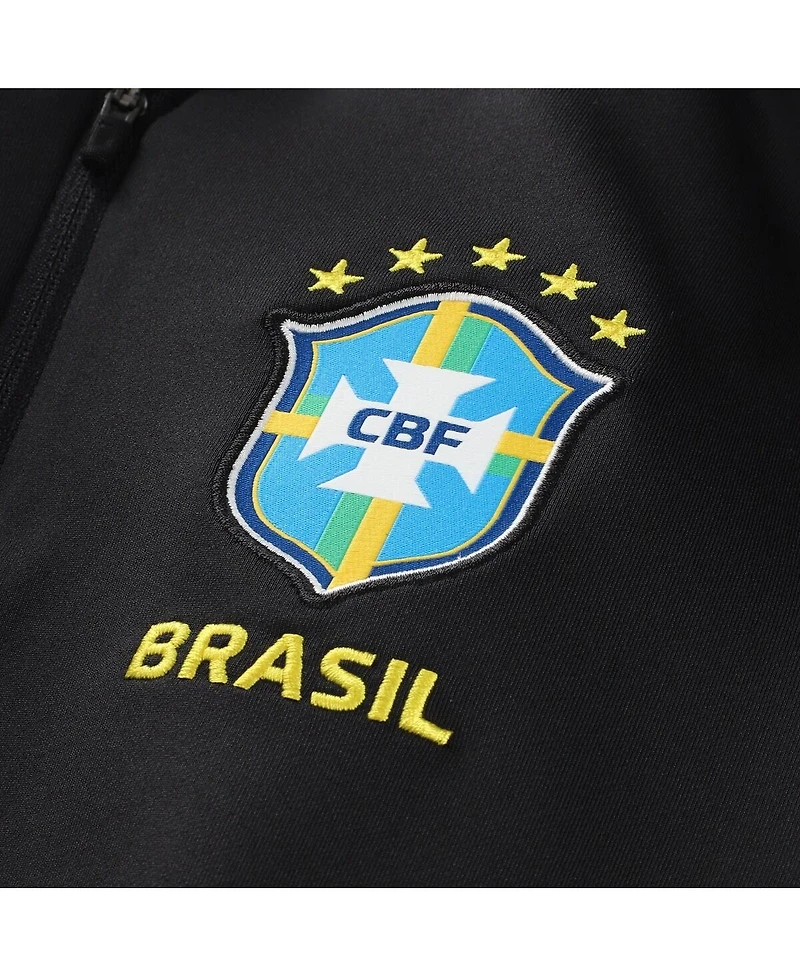 Jordan Women's Black Brazil National Team 2026 Strike Dri-fit Long Sleeve Quarter-Zip Drill Top