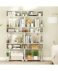 Gouun 6-Tier Tiered Bookcase with Anti-Tipping Kit, 23.5 x 8 x 64