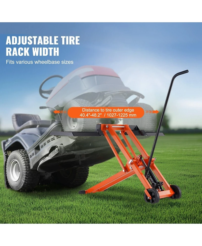 Sugift Lawn Mower Lift, 500 lbs Capacity, Hydraulic Jack for Riding Tractors