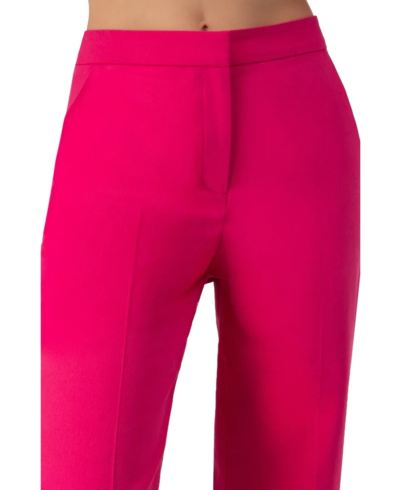 Ivonne Women's Flared Semi-Bell Bottom Pants