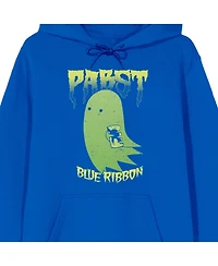 Pabst Blue Ribbon Men's Ghost With A Beer Adult Hoodie