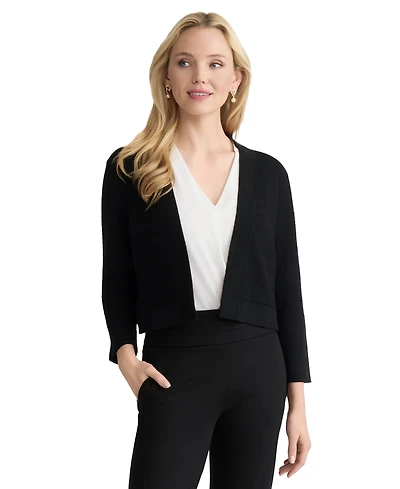 Jones New York Women's Cotton-Blend Cropped Shrug