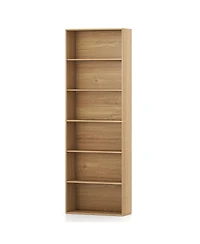 Gouun 6-Tier Bookcase with 6 Open Shelves and Anti-Toppling Kits, 23.5 x 9.5 x 70 in