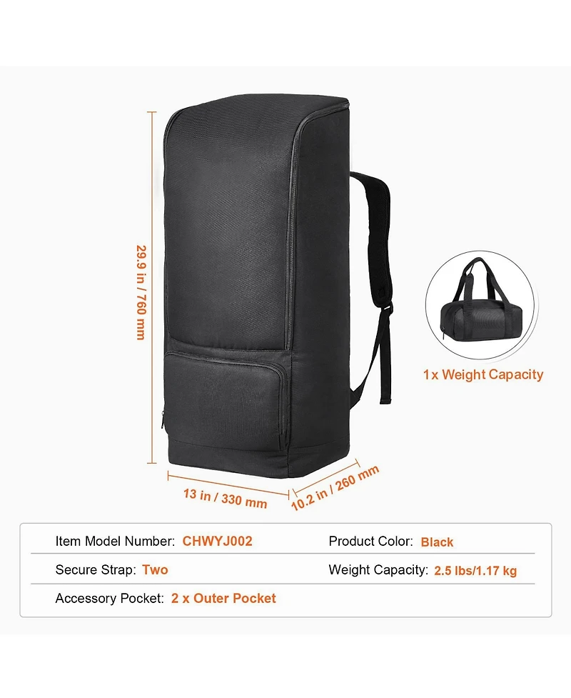 Mecale 29.9 Inch Telescope Carrying Case with Shoulder Straps and Storage Pockets