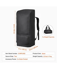 Mecale 29.9 Inch Telescope Carrying Case with Shoulder Straps and Storage Pockets