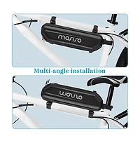 Aoligeijs Waterproof Bike Frame Bag Hard Shell Eva Triangle Storage Bag 6L Bicycle Under Tube Tool Pouch for Cycling Commuting