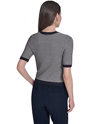 Tommy Hilfiger Women's Short-Sleeve Crewneck Sweater