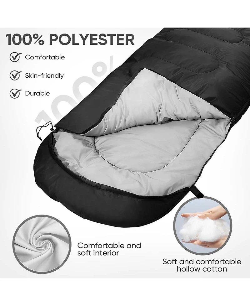 Gnuadz Sleeping Bag Portable Waterproof 4 Seasons Camping Adults Backpacking Outdoor Recreation Gear