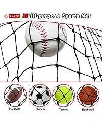 Aoligeijs Baseball Softball Backstop Nets,Sports Net,Sports Netting Barrier,Sports Netting for Backyard,Twisted Knotted Pe Net