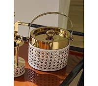 Jonathan Adler Basketweave 55 oz. Ice Bucket