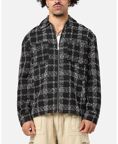 Xxiii Men's Boucle Tweed Zip Jacket