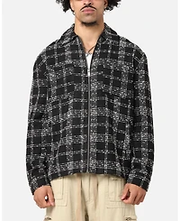 Xxiii Men's Boucle Tweed Zip Jacket