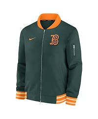 Nike Men's Green Baltimore Orioles 2026 City Connect Authentic Collection Relaxed Full-Zip Bomber Jacket