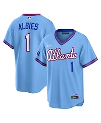Nike Men's Ozzie Albies Powder Blue Atlanta Braves 2026 City Connect Stadium Jersey