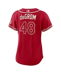 Nike Women's Jacob DeGrom Red Texas Rangers 2026 City Connect Stadium Jersey