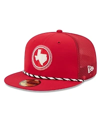 New Era Men's Red Texas Rangers 2026 City Connect Batting Practice 59FIFTY Fitted Hat
