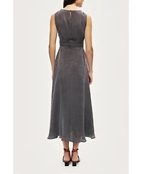 Nocturne Women's V-Neck Sleeveless Midi Dress
