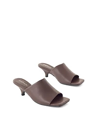Therapy Australia Women's Nassau Square Toe Low Kitten Heel