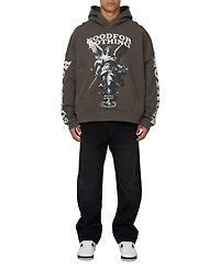 Good For Nothing Men's Boxy Washed Statue Print Hoodie