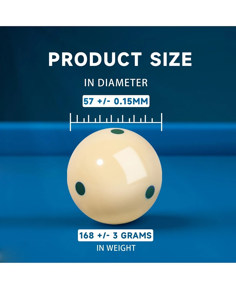 Gse Games & Sports Expert 2-1/4" Practice Training Artifact Cue Ball Used American Billiards Eight Balls, Accessories
