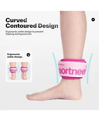 Sportneer Ankle Pair Adjustable Wrist Leg Arm Weights for Women Men Kids Jogging Running Walking Fitness Gym Workout
