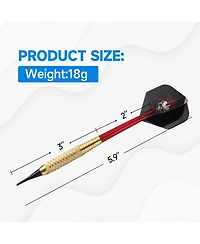 Gse Games & Sports Expert 18 Grams Chrome Soft Tip Darts(6-Pack)