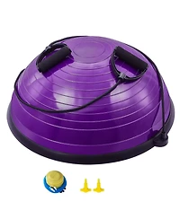 Mecale Half Balance Ball Trainer 660 lbs with Resistance Bands