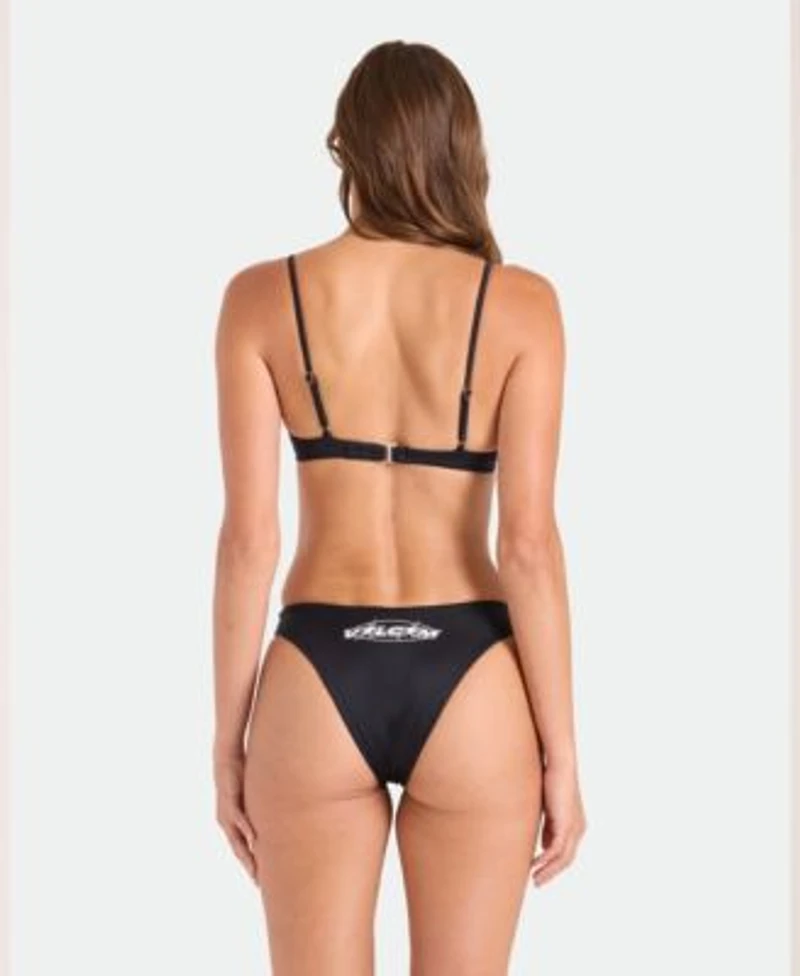 Volcom Womens Legacy Drop Scoop Neck Bikini Top Pull On Bottoms