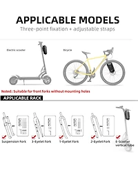 Urbanmax Scooter Handlebar Bag, Waterproof Storage for Electric Scooter/Bicycle/Motorcycle