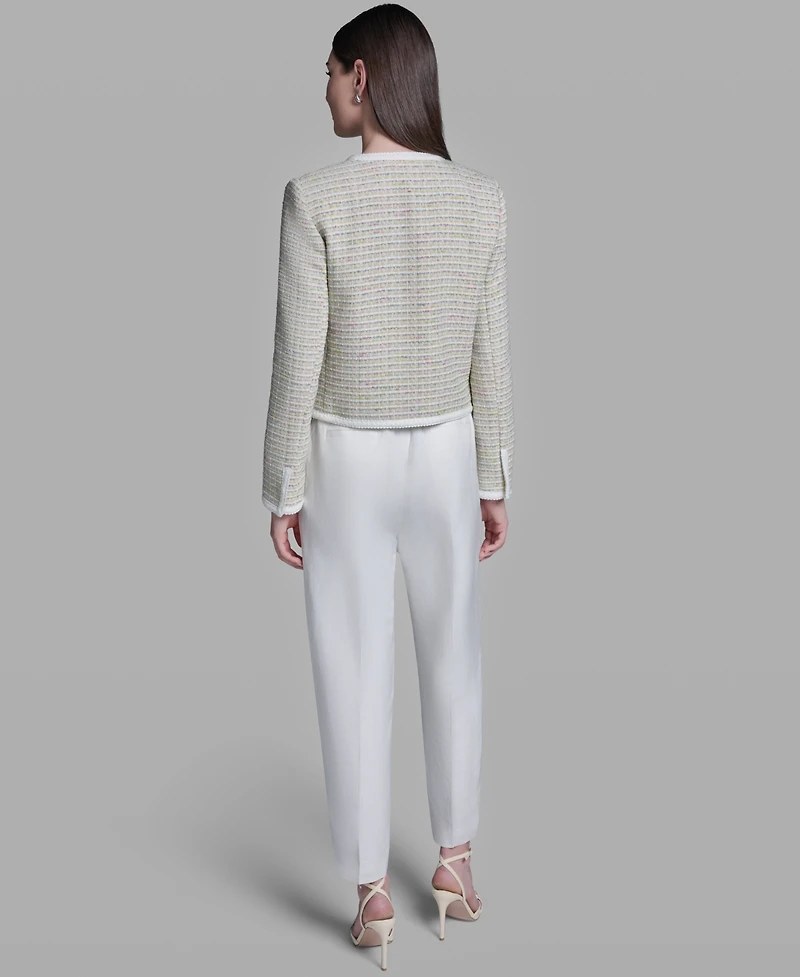 Bcbg Women's Crewneck Open-Front Jacket