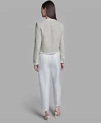 Bcbg Women's Crewneck Open-Front Jacket
