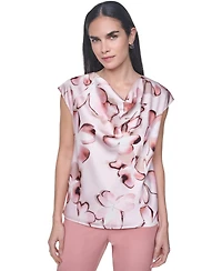 Calvin Klein Women's Cowl Neck Blouse